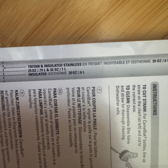 Camelbak Eddy Bottle Bite Valve and Straw Replacement - Picture 4 of 4